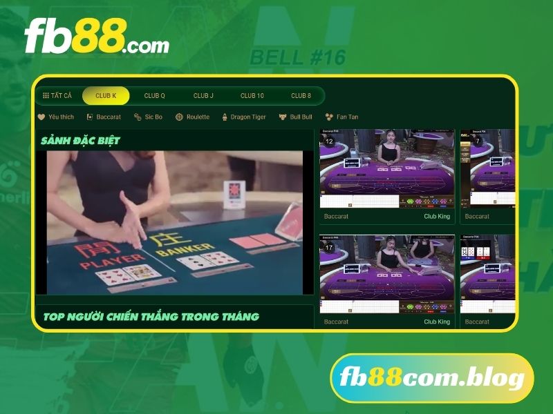 Khám phá thế giới Baccarat đầy hấp dẫn tại FB88